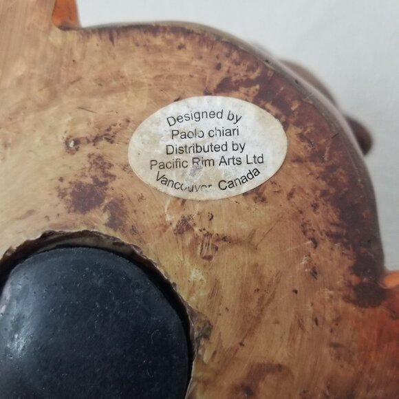 Vtg 1970's Paolo Chiari Moose Coin Bank Italy Whimsical Cartoonish  Brown Orange - Picture 3 of 16